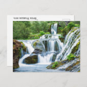 Gjain Waterfall, IJsland Briefkaart (Voorkant / Achterkant)