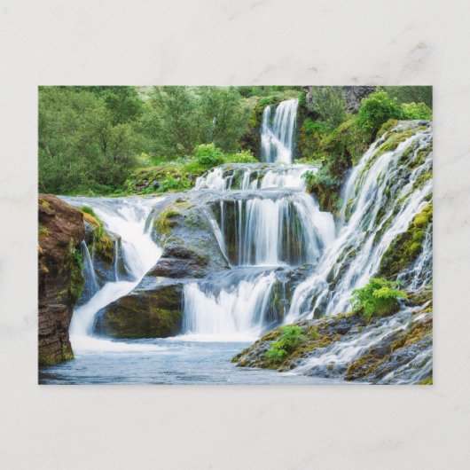 Gjain Waterfall, IJsland Briefkaart (Voorkant)