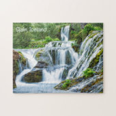 Gjain Waterfall, IJsland Legpuzzel (Horizontaal)