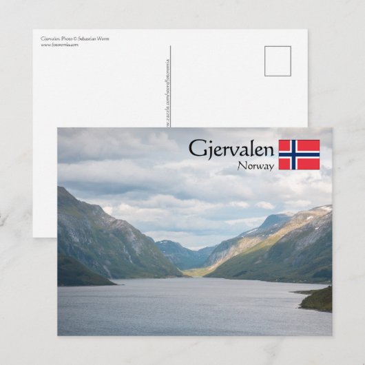 Gjervalen Noorwegen Briefkaart (Voorkant / Achterkant)