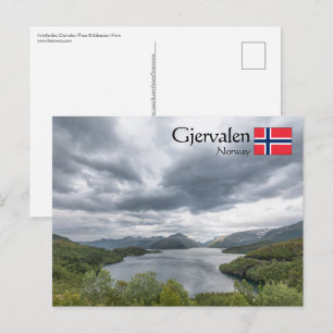 Gjervalen Noorwegen Briefkaart