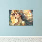 GK_24004, Art Nouveau stijl Canvas Afdruk (Insitu (Houten vloer))