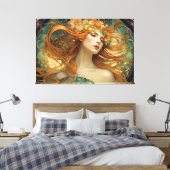 GK_24006, Art Nouveau stijl Canvas Afdruk (Insitu (Slaapkamer))