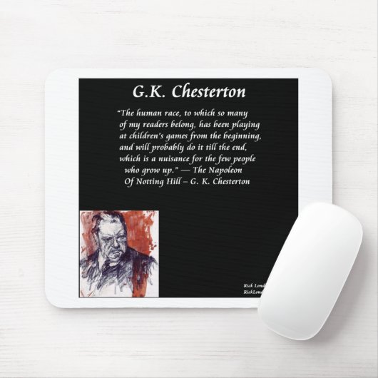 GK Chesterton & Open Book Line Muismat (Met muis)