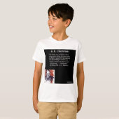 GK Chesterton & Openingsboeklijn T-shirt (Voorkant volledig)