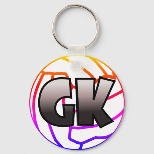 GK Goal Keeper Netball Player Position Sleutelhanger