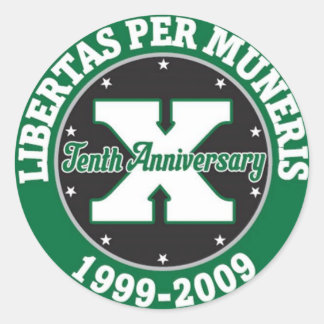 GKMMC Tien jaar Jubileum sticker