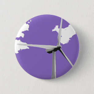 GKWF paars Ronde Button 5,7 Cm