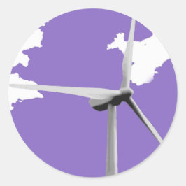 GKWF paars Ronde Sticker