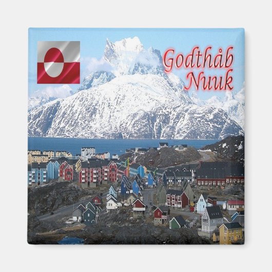 GL004 GODTHAB, Nuuk City, Groenland, Fridge Magneet (Voorkant)