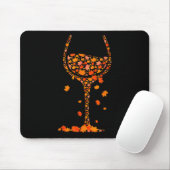 GL van Wine Maple Leaf Autumn Herfst Funny Drink W Muismat (Met muis)