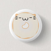 Glaasde Cat Donut Button (Voorkant)