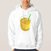 Glaasje sap Mannen capuchon Hoodie (Voorkant)