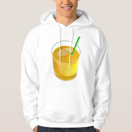 Glaasje sap Mannen capuchon Hoodie (Voorkant)