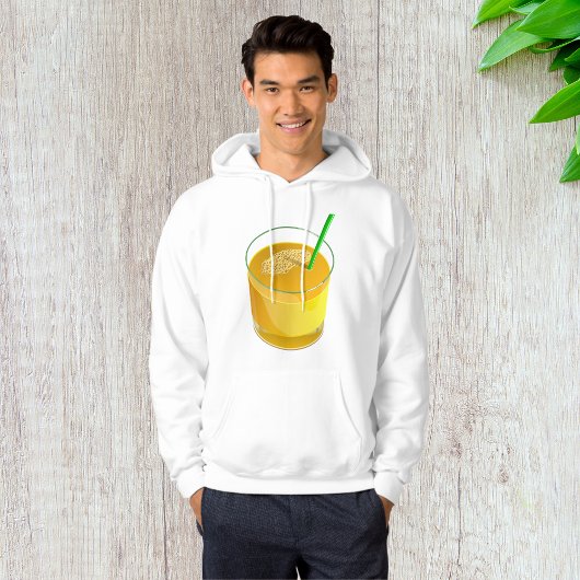 Glaasje sap Mannen capuchon Hoodie