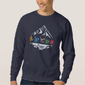 Glacerian Trail - Blue Sweatshirt (Voorkant)