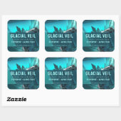 Glaciaal Turquoise Blauw Ambachtsproduct Label (Vel)