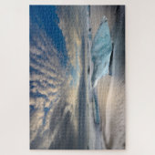 Glacial Blue Ice op het strand van Jokulsarlon in  Legpuzzel (Verticaal)