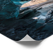 Glacial Cave | Nationaal park Vatnajoekull, IJslan Poster (Hoek)