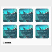 Glacial Crystal Turquoise Frozen Product Label (Vel)