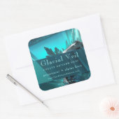 Glacial Crystal Turquoise Frozen Product Label (Envelop)