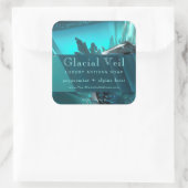 Glacial Crystal Turquoise Frozen Product Label (Tas)