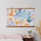 Glacial Flora Symphony Winter Botanical Hangend Wandkleed (Slaapkamer)