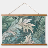 Glacial Flora Symphony Winter Botanical Hangend Wandkleed (Voorkant)