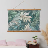 Glacial Flora Symphony Winter Botanical Hangend Wandkleed (Slaapkamer)