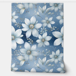 Glacial Garden Winter Botanical Behang