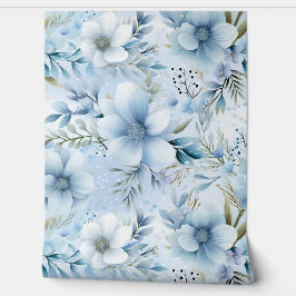 Glacial Garden Winter Botanical Behang