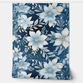 Glacial Garden Winter Botanical Behang