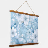 Glacial Garden Winter Botanical Hangend Wandkleed (Gebogen)