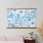 Glacial Garden Winter Botanical Hangend Wandkleed (Slaapkamer)