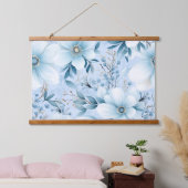 Glacial Garden Winter Botanical Hangend Wandkleed (Slaapkamer)