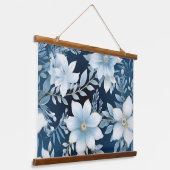 Glacial Garden Winter Botanical Hangend Wandkleed (Gebogen)