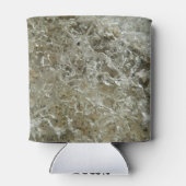 Glacial Ice Abstracte Natuur Textuur Blikjeskoeler (Achterkant)