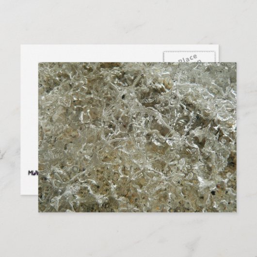Glacial Ice Abstracte Natuur Textuur Briefkaart (Voorkant / Achterkant)