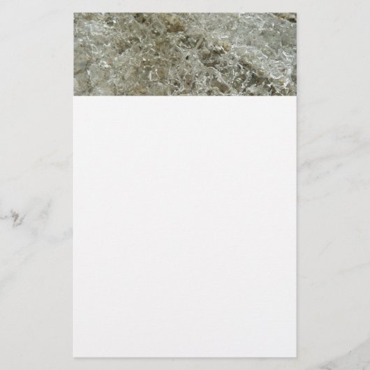 Glacial Ice Abstracte Natuur Textuur Briefpapier (Voorkant)
