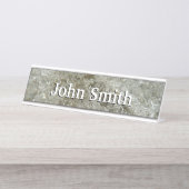 Glacial Ice Abstracte Natuur Textuur Bureau Naambordje (Voorkant)