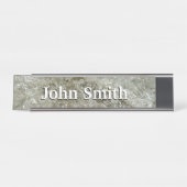 Glacial Ice Abstracte Natuur Textuur Bureau Naambordje (Voorkant)