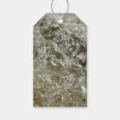 Glacial Ice Abstracte Natuur Textuur Cadeaulabel (Voorkant)