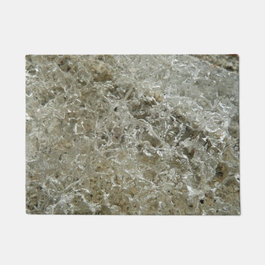 Glacial Ice Abstracte Natuur Textuur Deurmat (Voorkant)