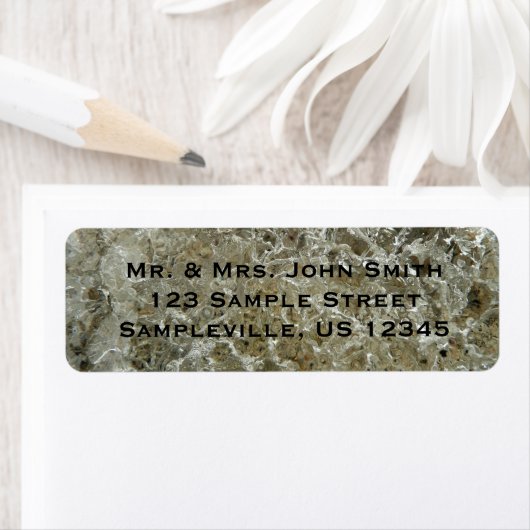 Glacial Ice Abstracte Natuur Textuur Etiket (Insitu)