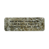 Glacial Ice Abstracte Natuur Textuur Etiket (Voorkant)