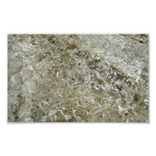 Glacial Ice Abstracte Natuur Textuur Foto Afdruk (Voorkant)