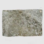 Glacial Ice Abstracte Natuur Textuur Golfhanddoek (Horizontaal)