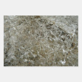 Glacial Ice Abstracte Natuur Textuur Inpakpapier Vel (Voorkant)