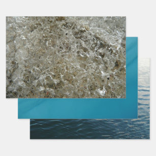 Glacial Ice Abstracte Natuur Textuur Inpakpapier Vel