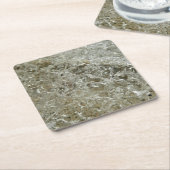 Glacial Ice Abstracte Natuur Textuur Kartonnen Onderzetters (Schuin)